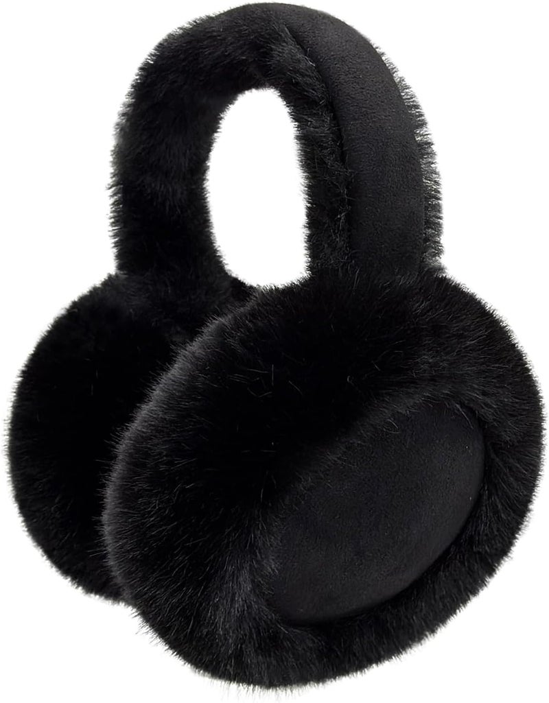 Kedofe Ear Muffs for Winter Women Foldable Fuzzy Cold Outdoor Earmuffs Soft Faux Furry Ear Warmers Covers - Image 1